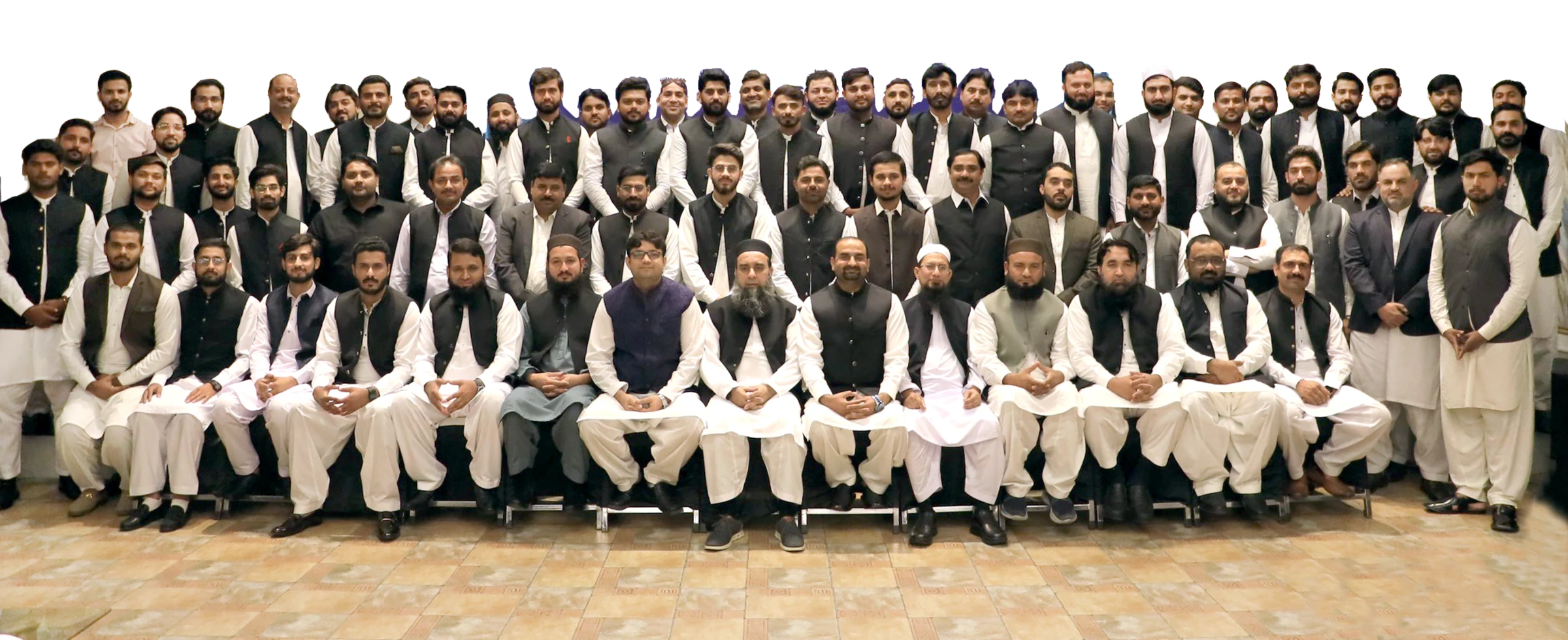 The complete DMG Pharmaceutical team assembled for a group portrait